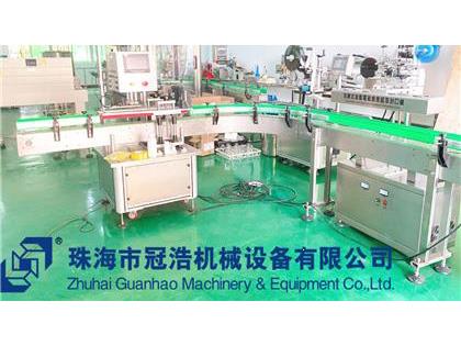 旋蓋機(jī)，鋁箔封口機(jī)，貼標(biāo)機(jī)，噴碼機(jī)，整套生產(chǎn)線已完成生產(chǎn)送貨至客戶公司